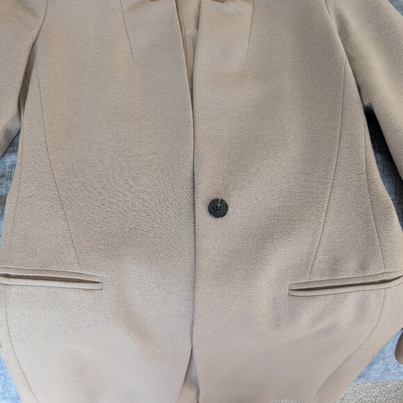 All Saints US Size 2 Wool Lyla Pea Coat in Camel Color - Picture 14 of 16